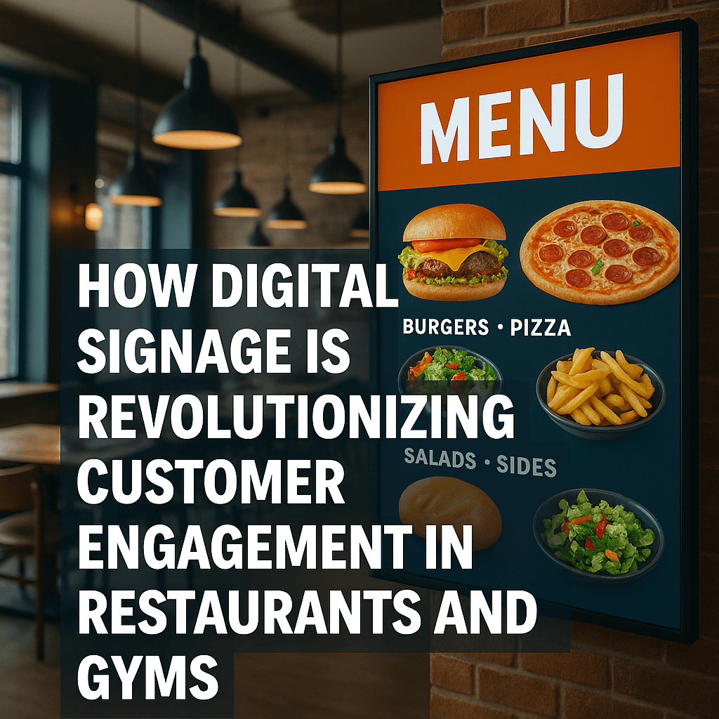 How Digital Signage is Revolutionizing Customer Engagement in Restaurants and Gyms